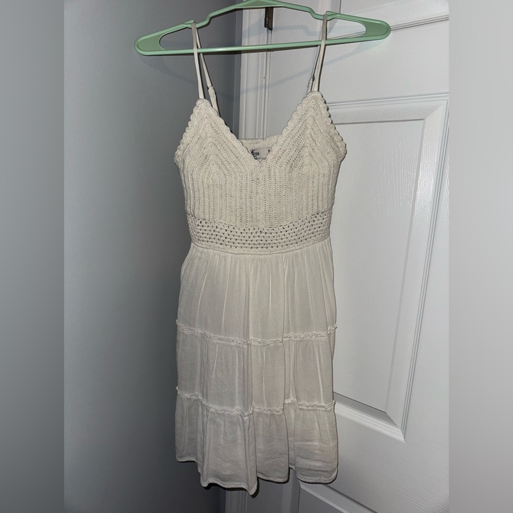 Hollister White Knit Dress